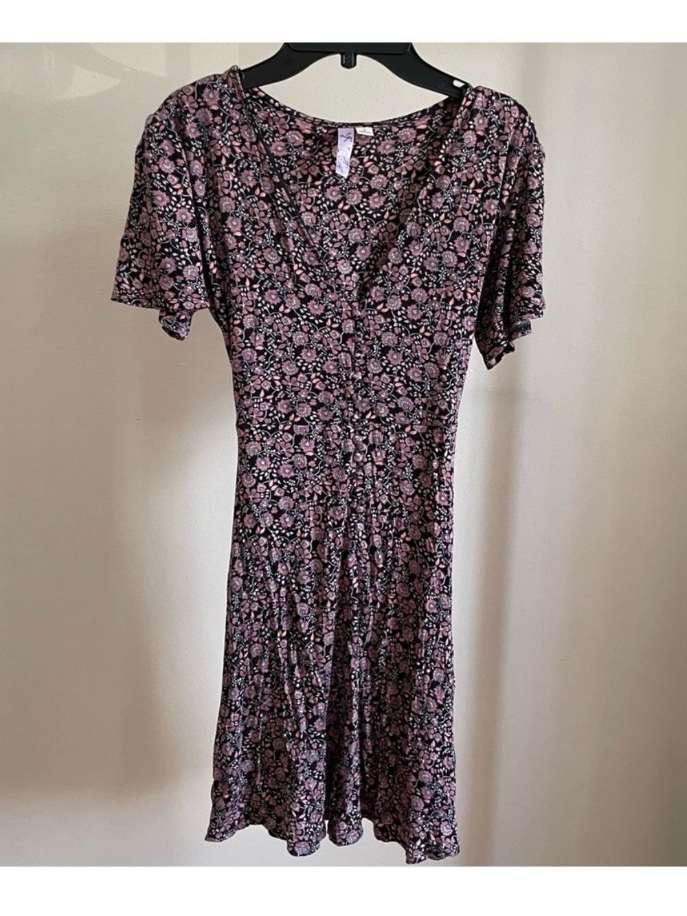 Floral Paisley V-Neck Dress (Size S)